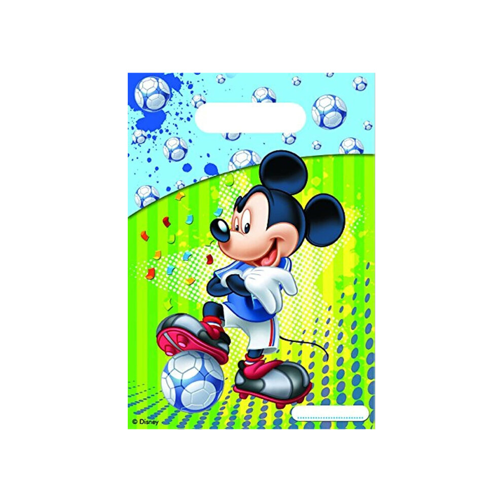 Football Mickey Mouse Party Bags (Pack of 6)