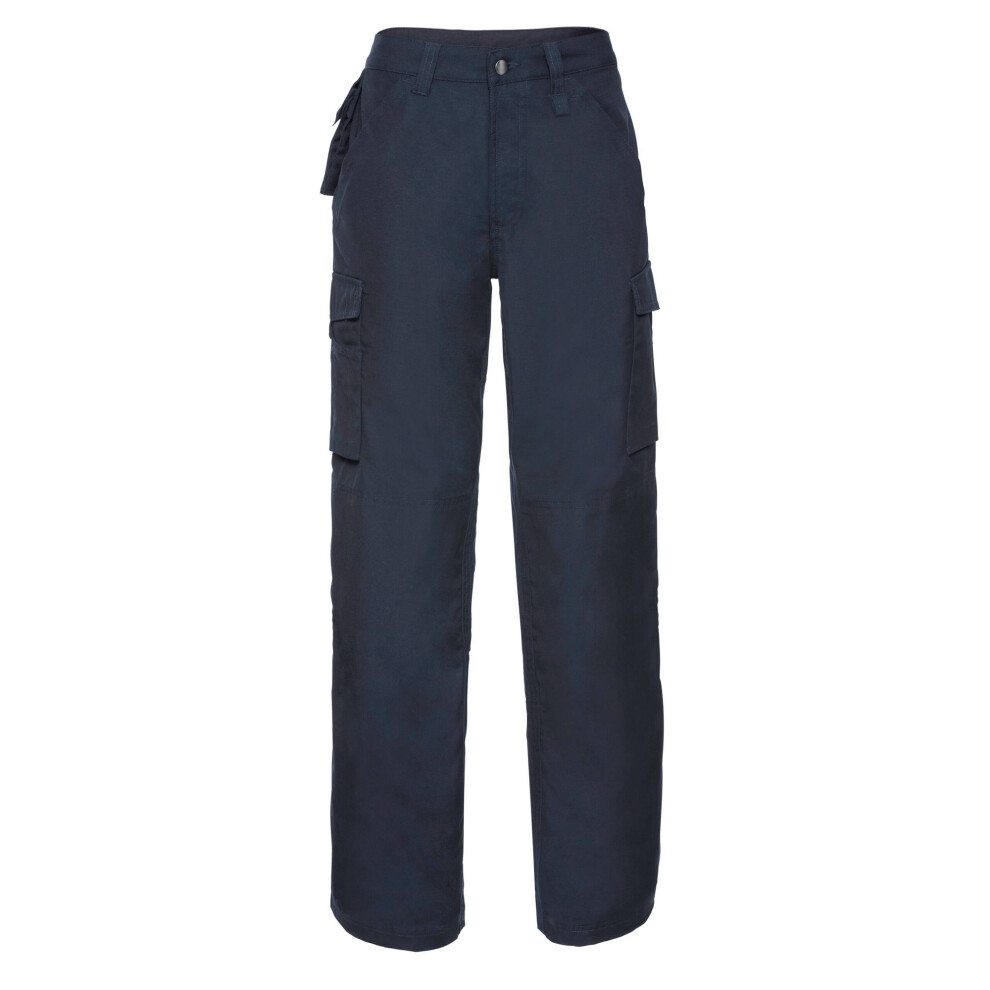 Russell Men's Blue (32R, French Navy) Heavy Duty Work Trousers Size 32
