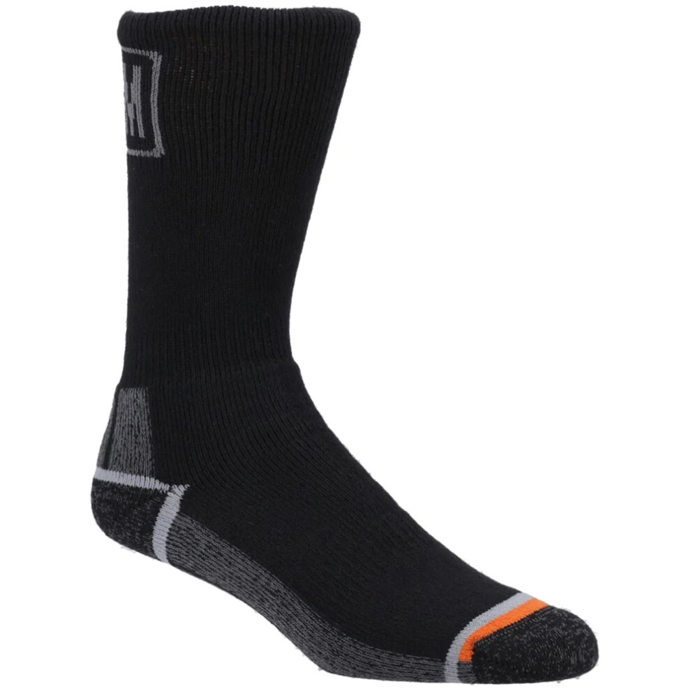 (6 UK-8 UK, Black) Magnum Mens MX-5 Merino Wool Heavyweight Boot Socks