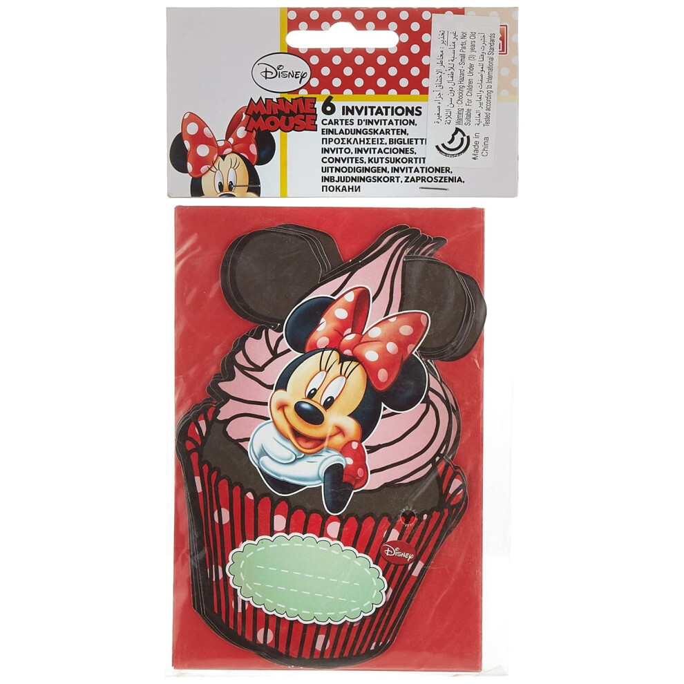 Disney Cafe Minnie Mouse Invitations (Pack of 6)