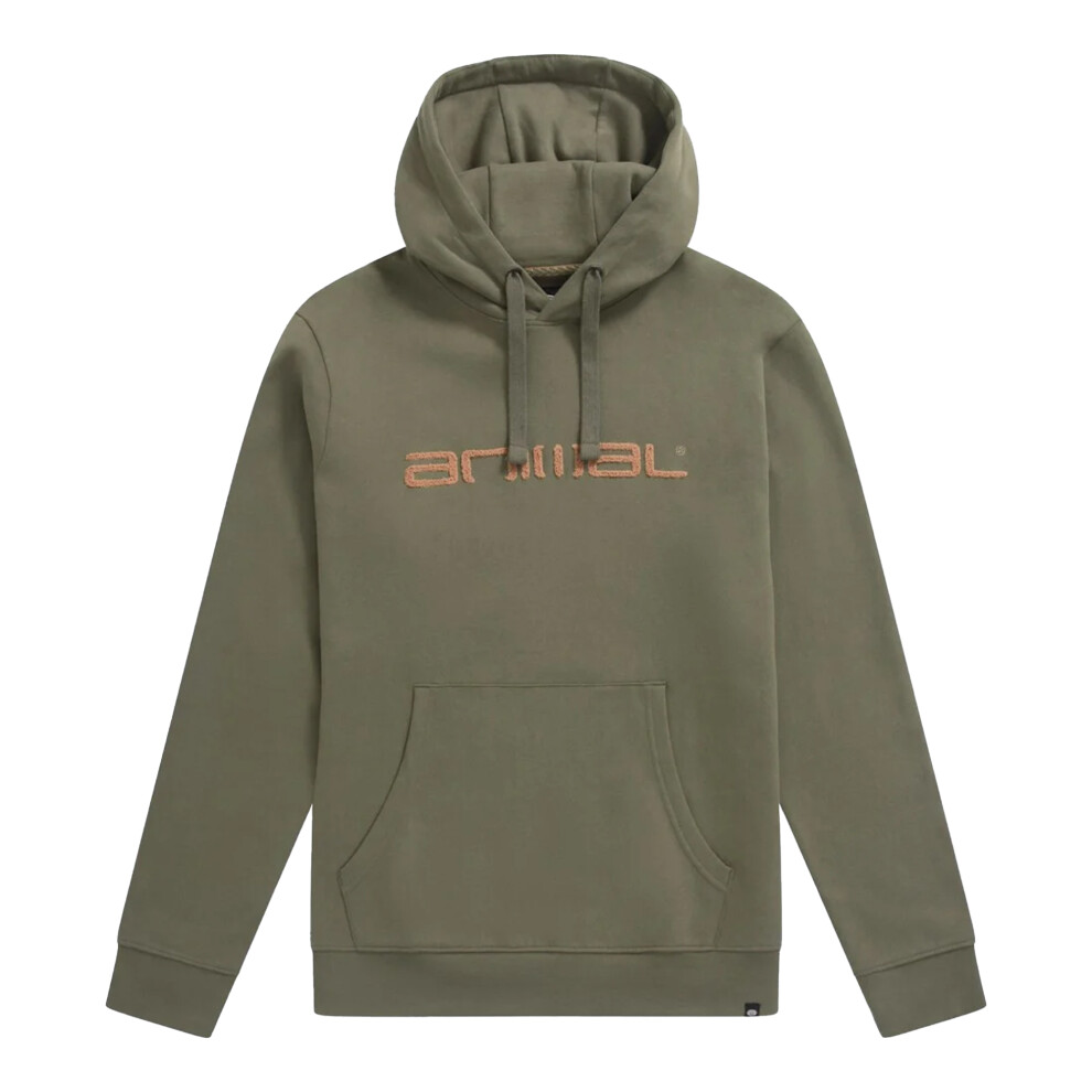 (XS, Green) Animal Mens Rocky Organic Hoodie