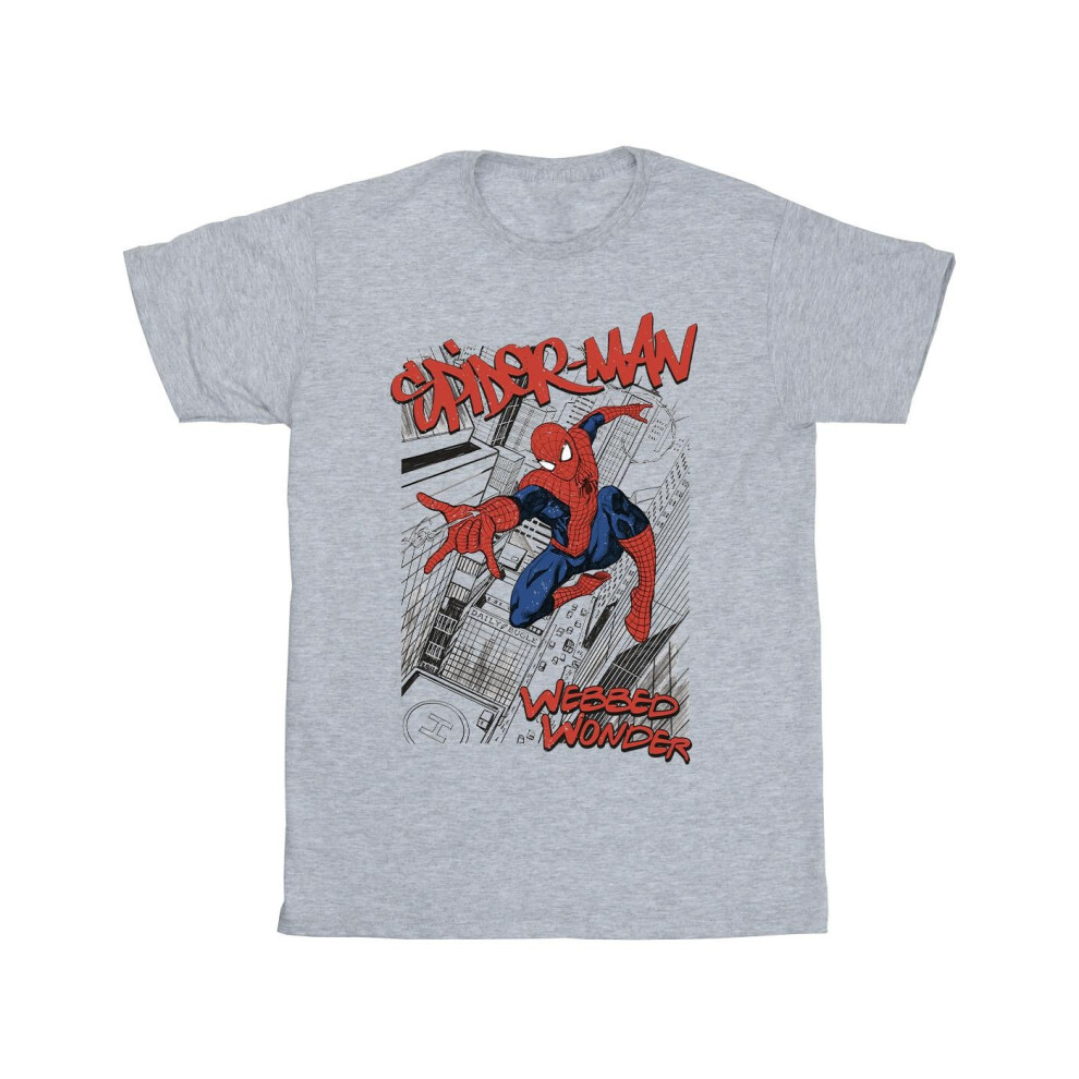 Spider-Man Sketch City T-Shirt