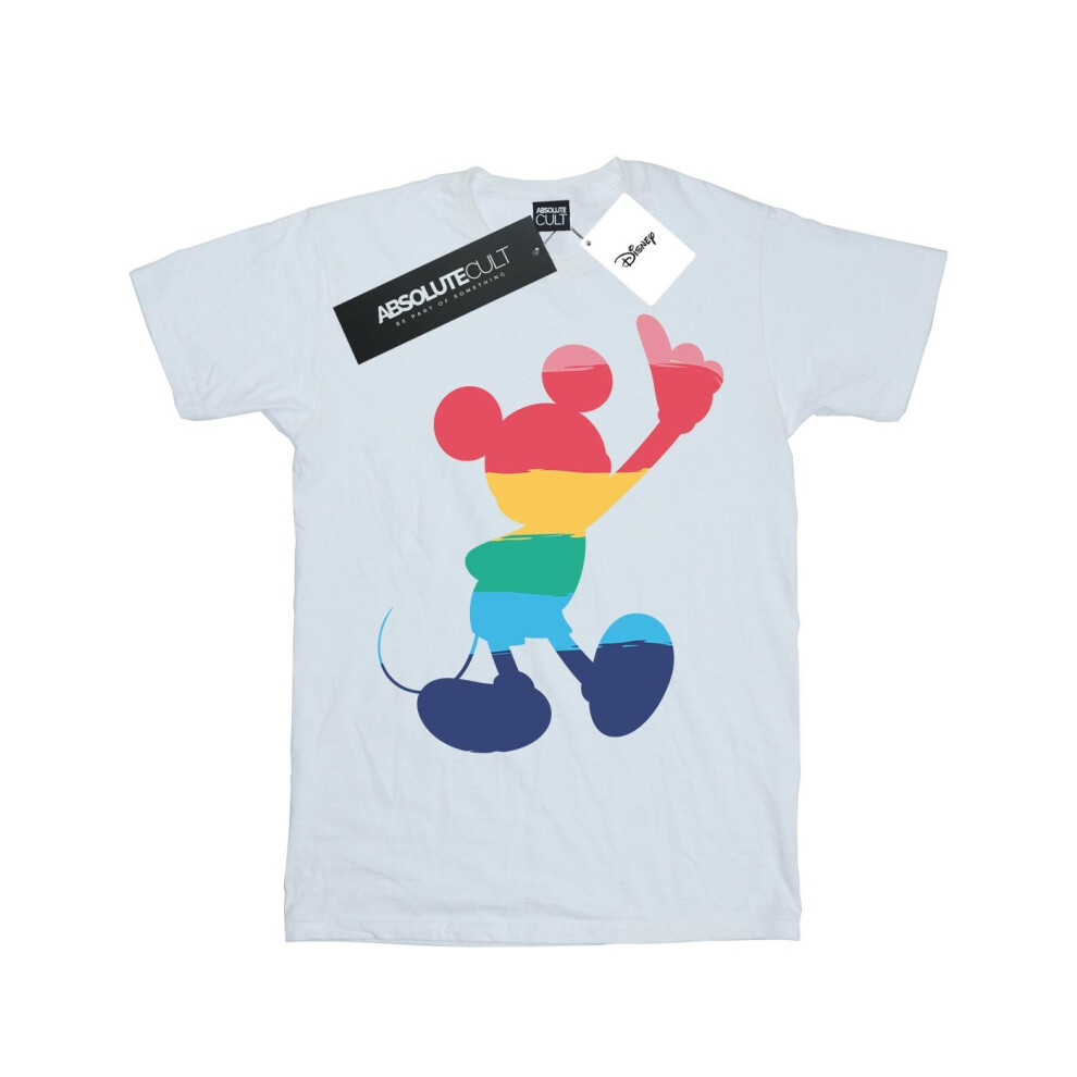 Mickey Mouse Rainbow Pose T-Shirt