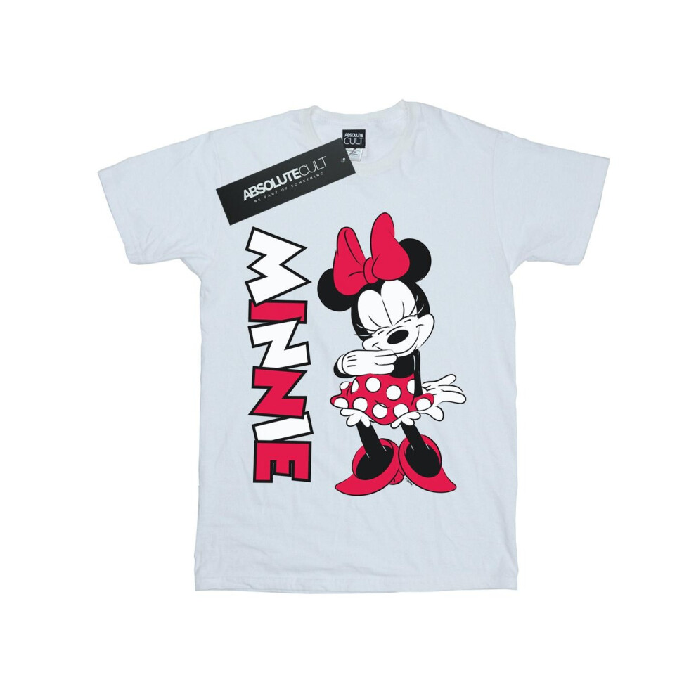 Minnie Mouse Giggling Cotton Boyfriend T-Shirt