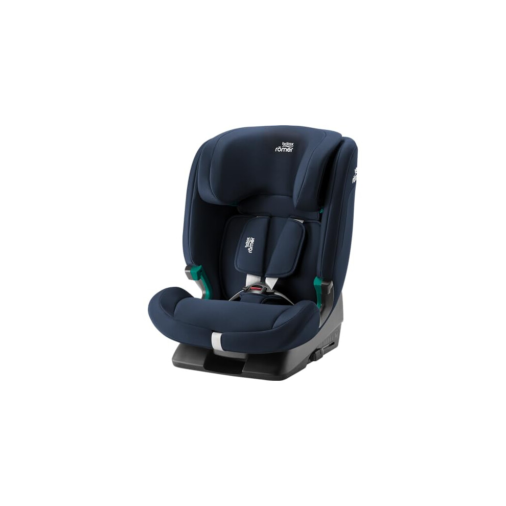 BRITAX RÃMER Convertible car seat EVOLVAFIX, with ISOFIX, for Children from 76-150 cm (i-Size), 15 Months - 12 Years, Night Blue