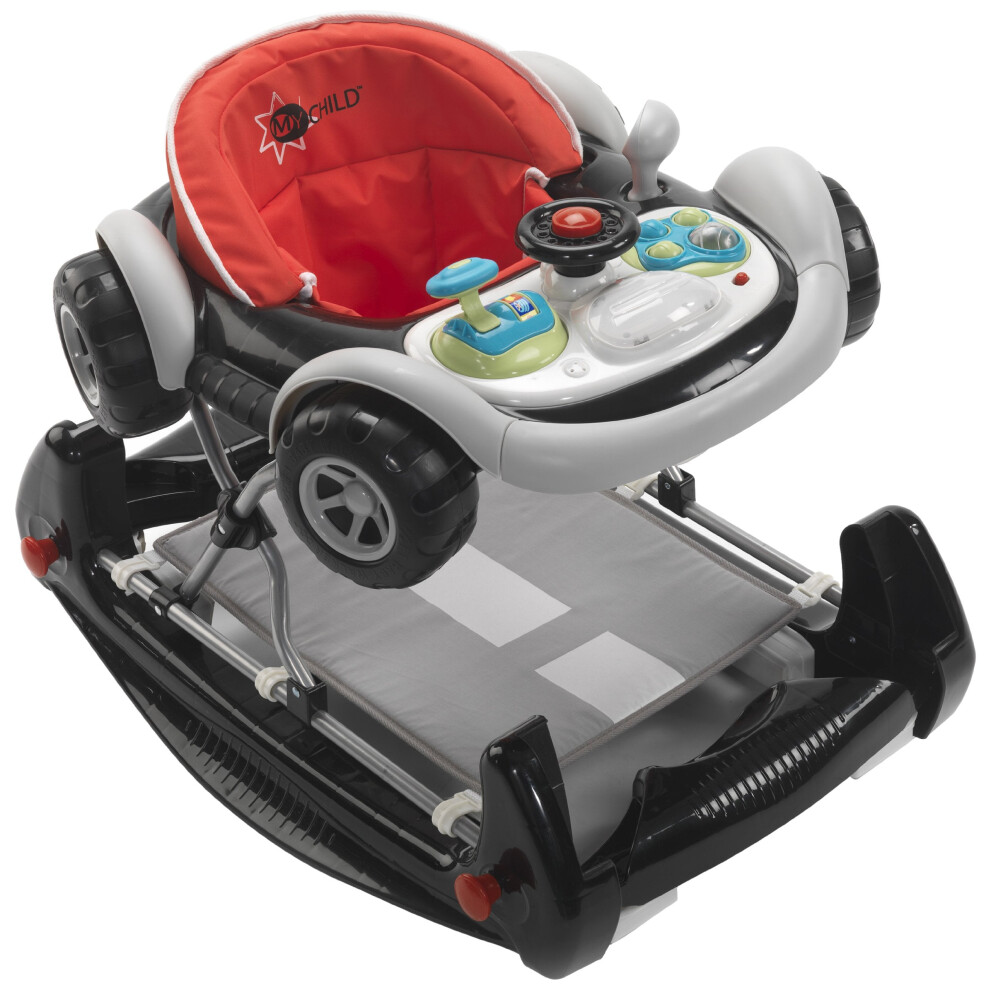 Mychild Black My Child Coupe 2-In-1 Baby Walker