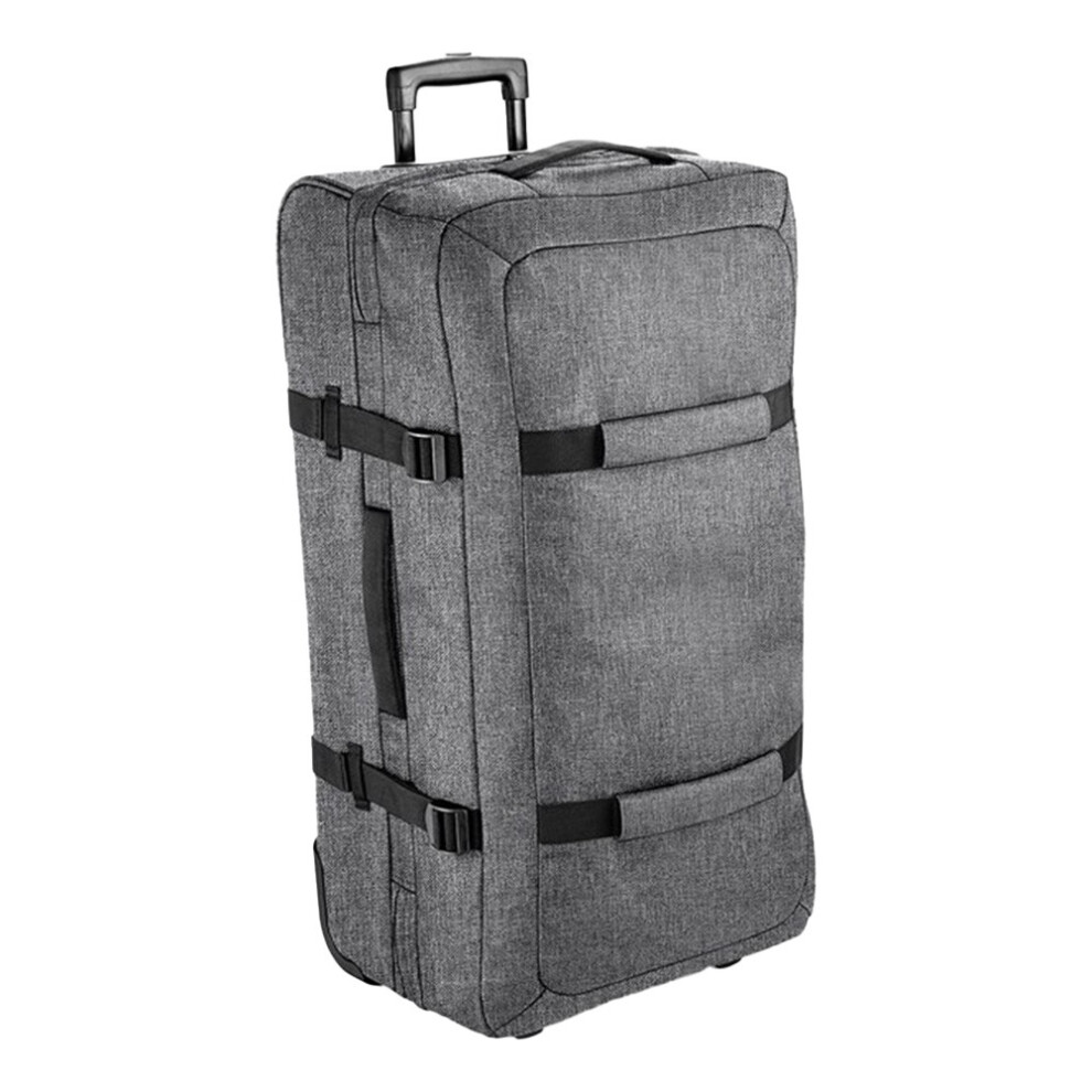 (One Size, Grey Marl) Bagbase Escape Check In Hardshell 2 Wheeled Suitcase