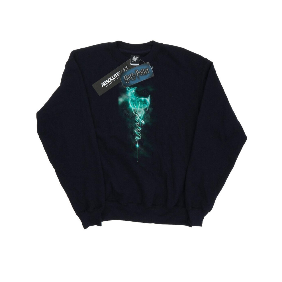 (XL, Black) Harry Potter Womens/Ladies Severus Snape Always Mist Sweatshirt