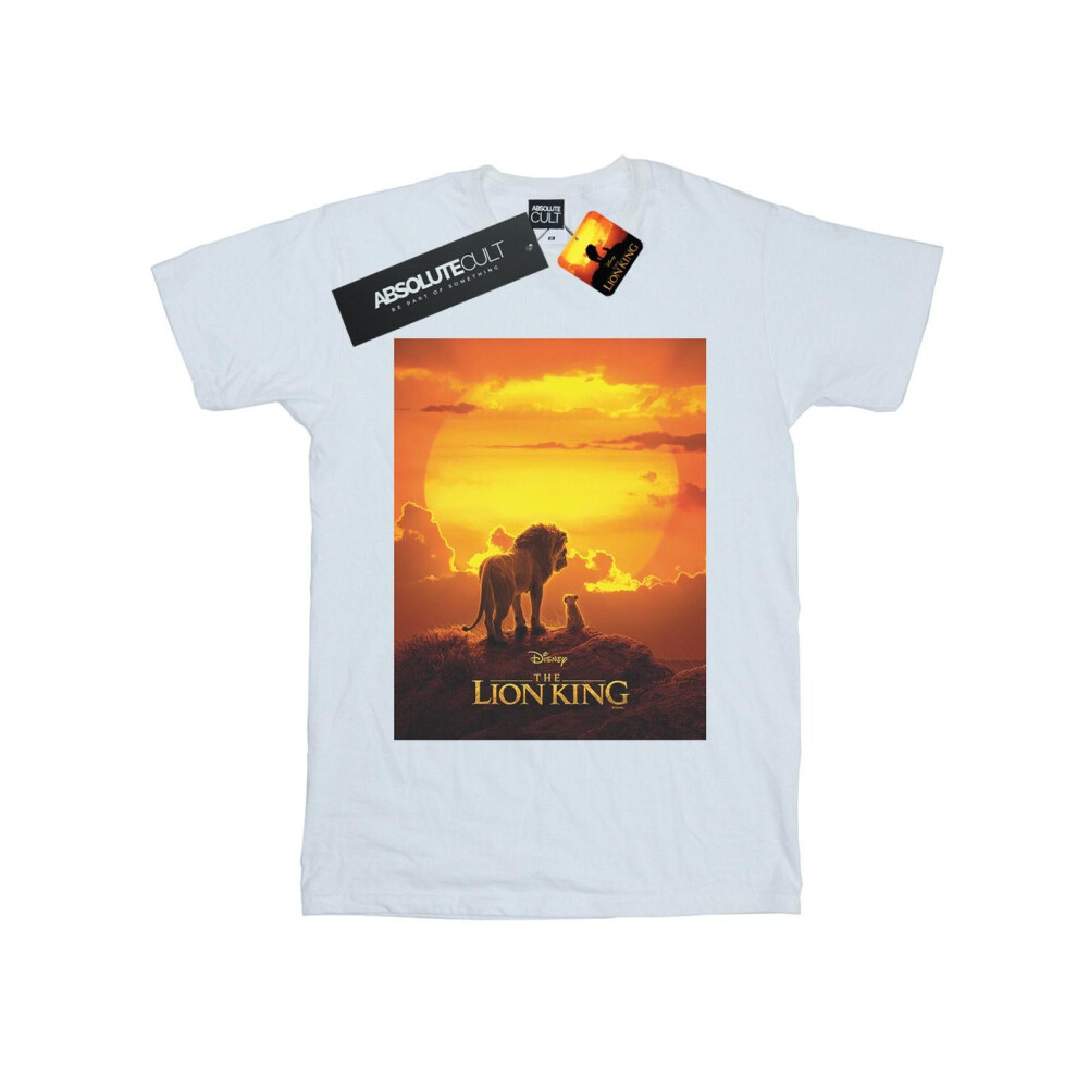 (XXL, White) Disney Mens The Lion King Movie Sunset Poster T-Shirt