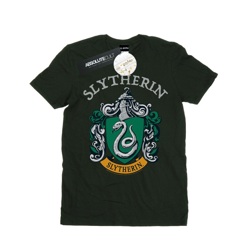 Slytherin Crest Cotton Boyfriend T-Shirt