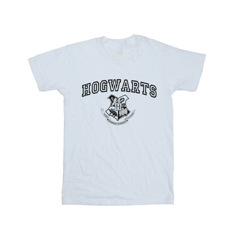 Hogwarts Crest Cotton Boyfriend T-Shirt