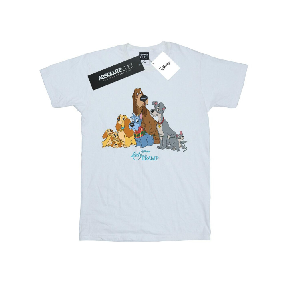 Lady And The Tramp Classic Group Cotton Boyfriend T-Shirt