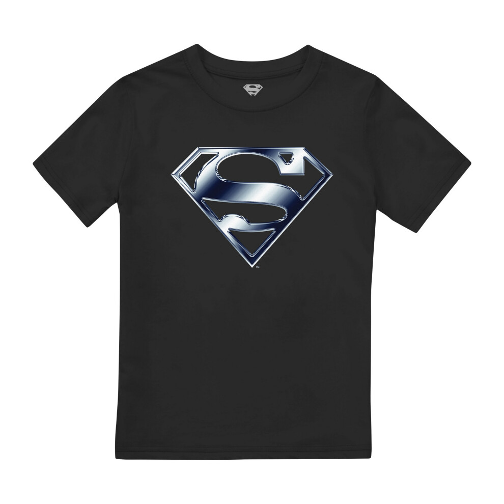 Superman Boys Chrome Logo T-Shirt