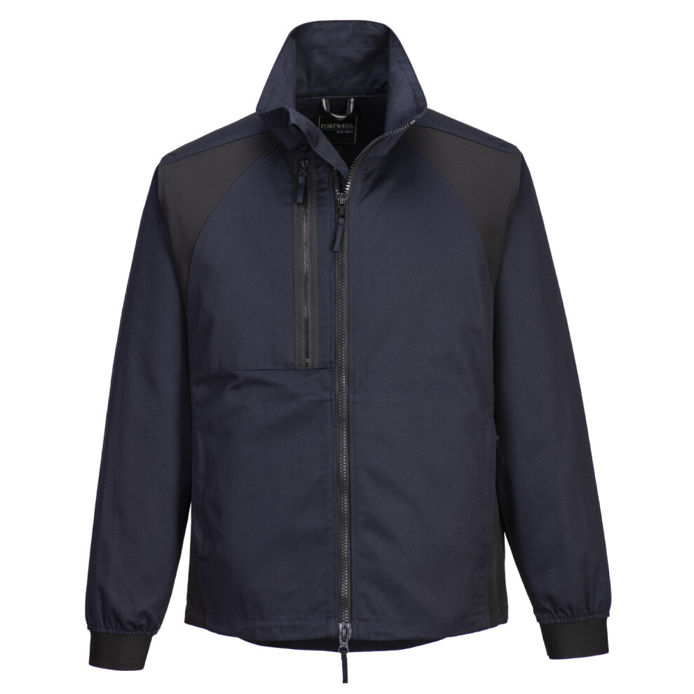 (L, Deep Navy/Black) Portwest Mens WX2 Stretch Jacket