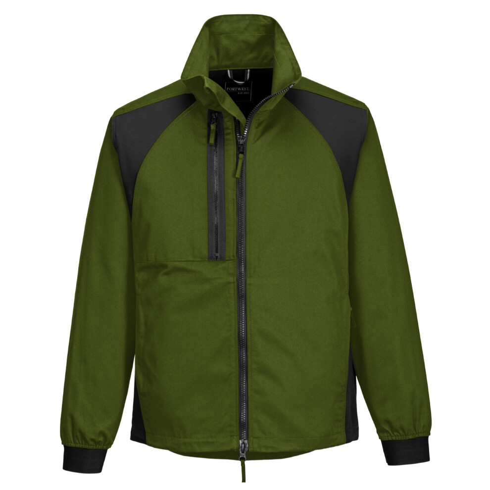 (M, Olive Green) Portwest Mens WX2 Stretch Jacket