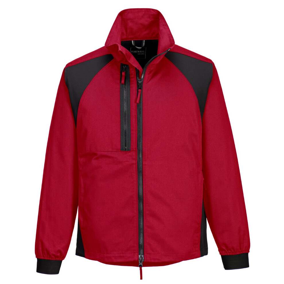 (M, Deep Red) Portwest Mens WX2 Stretch Jacket