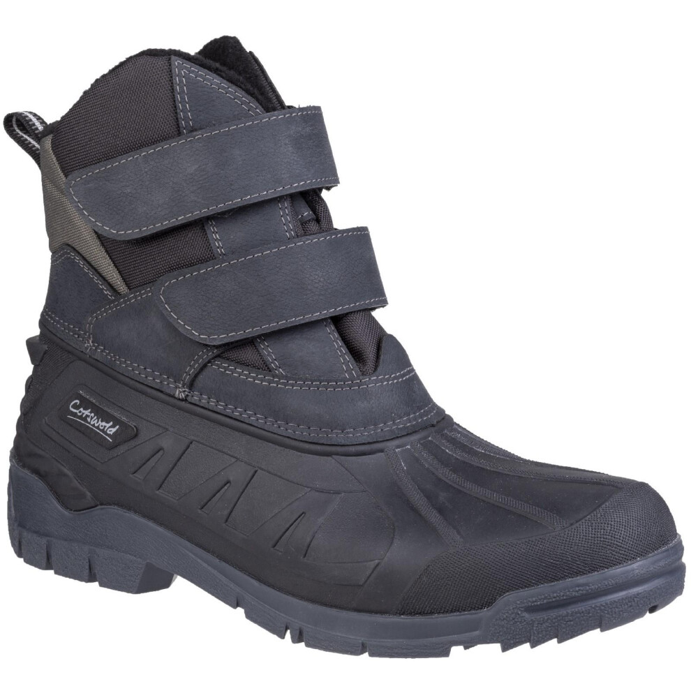 (12 UK, Black) Cotswold Mens Kempsford Hybrid Wellington Boot