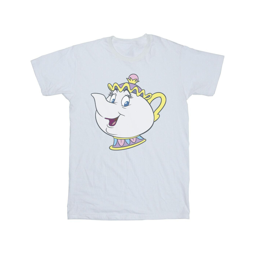 Disney Womens/Ladies Beauty And The Beast Mrs Potts Cotton Boyfriend T-Shirt