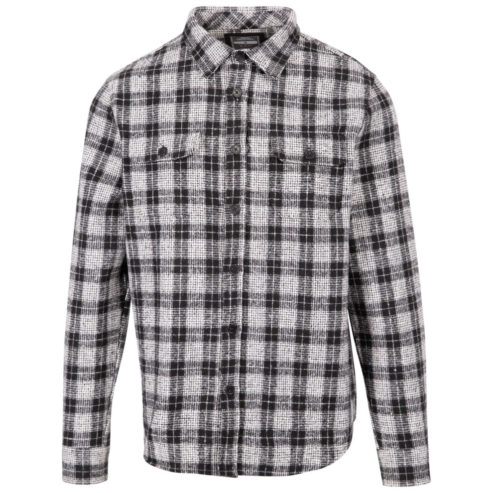 Men's Trespass Mens Portlaw Checked Shirt - Black/Multi - Size: 38/Regular