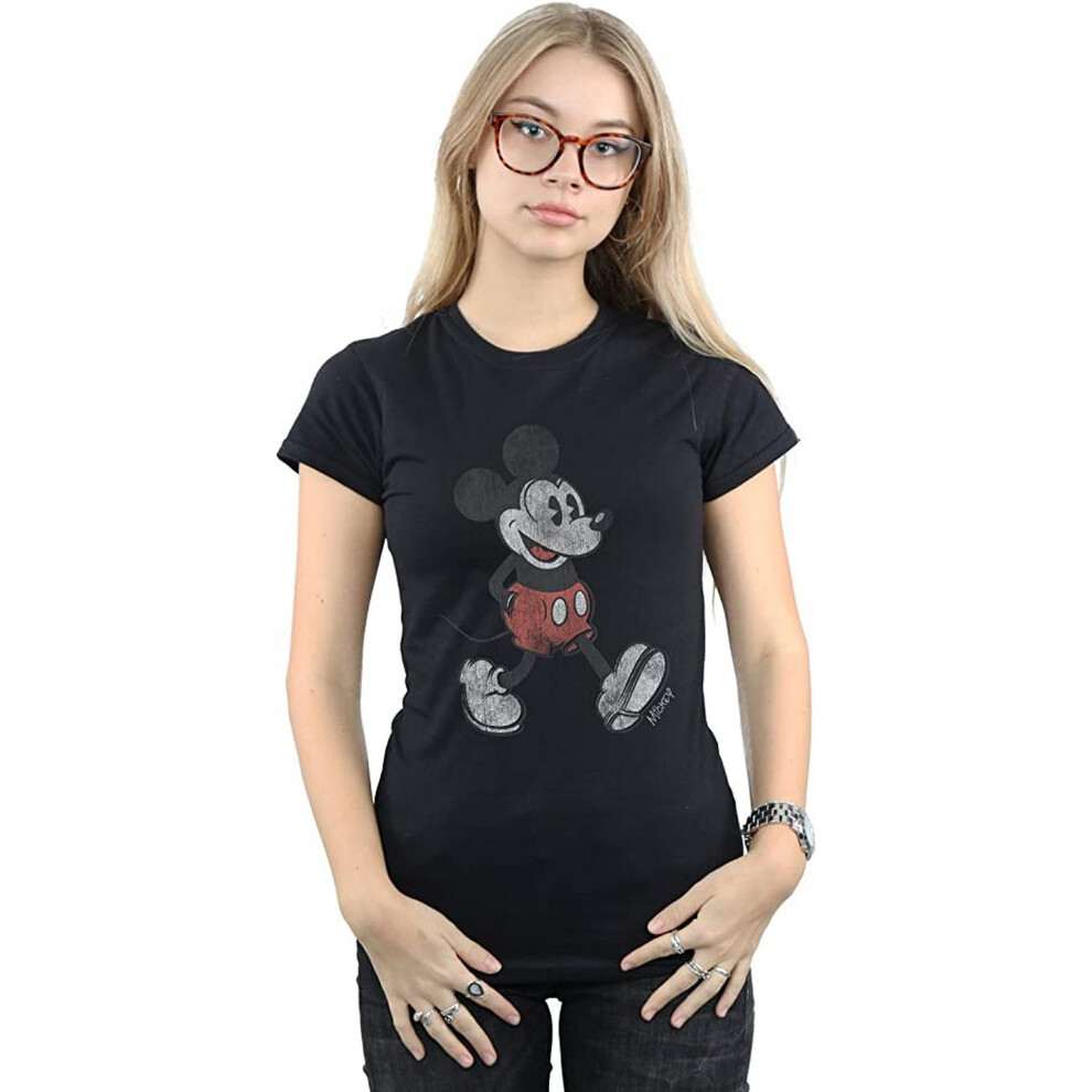 Walking Mickey Mouse Cotton T-Shirt