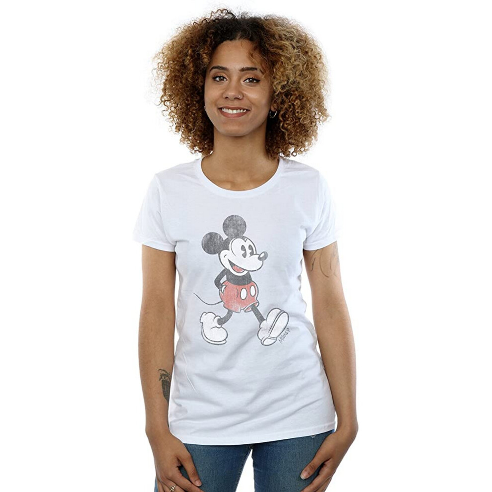 Walking Mickey Mouse Cotton T-Shirt