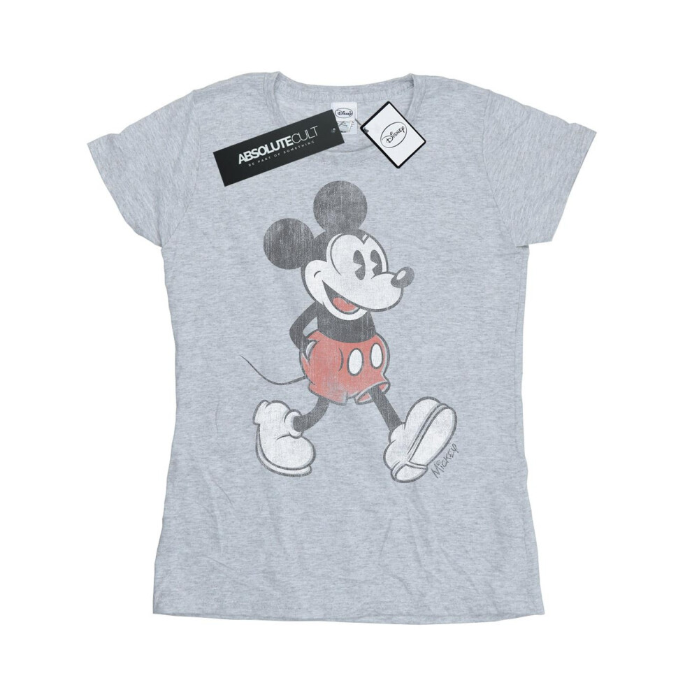 Walking Mickey Mouse Cotton T-Shirt