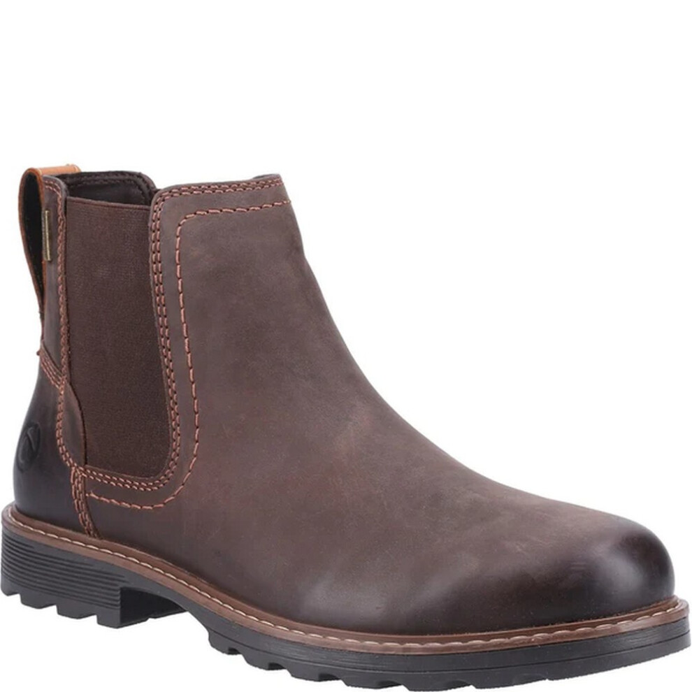 (12 UK, Brown) Cotswold Mens Nibley Leather Boots