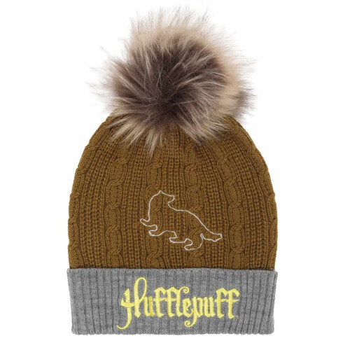 Harry Potter Harry Potter Hufflepuff Pom Pom Beanie