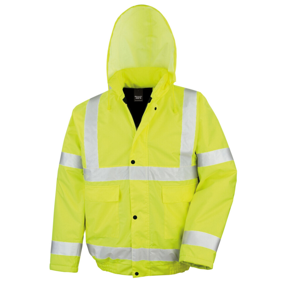 (M, Yellow) SAFE-GUARD by Result Mens Hi-Vis Winter Blouson Jacket