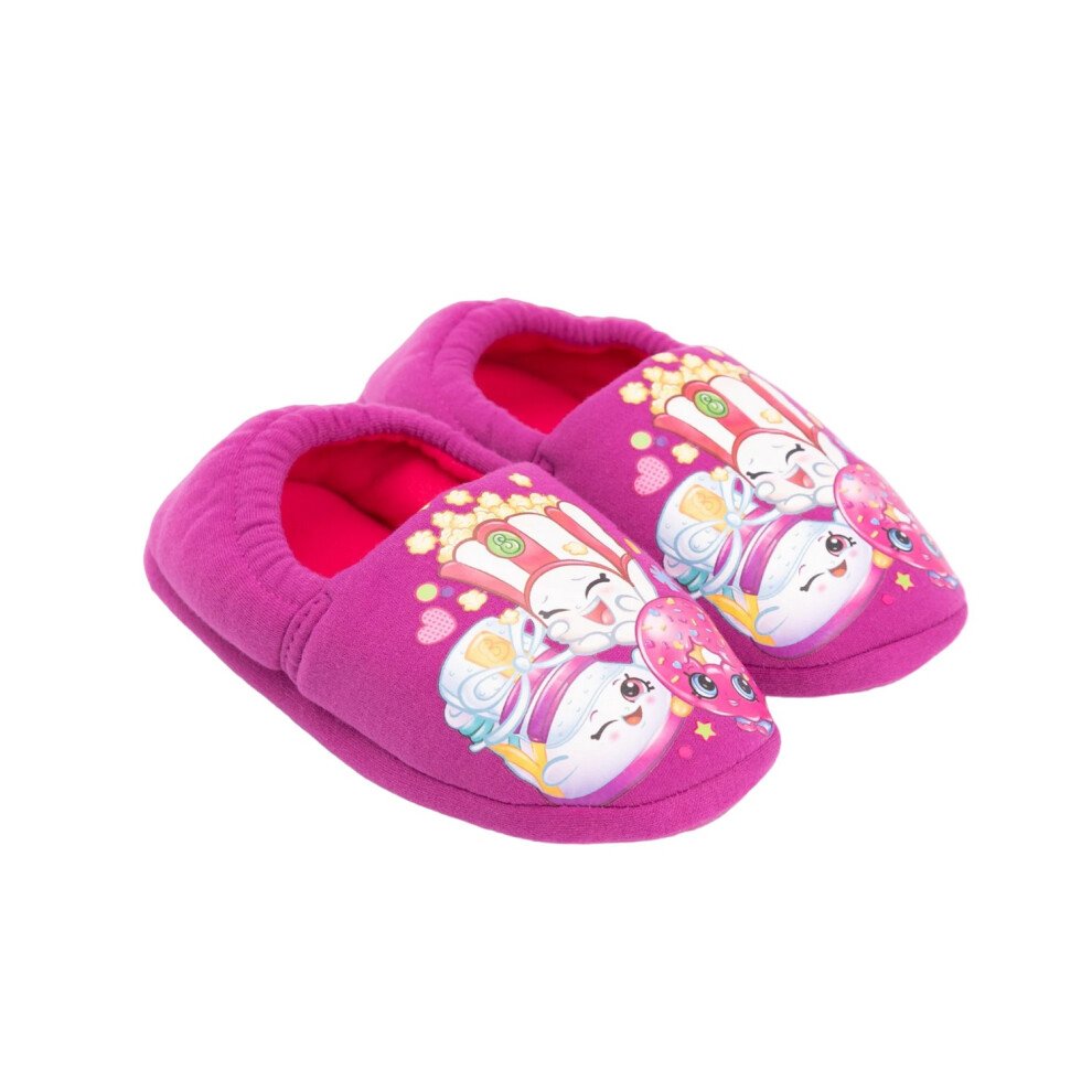 (10 UK Child, Pink) Shopkins Girls Character Slippers