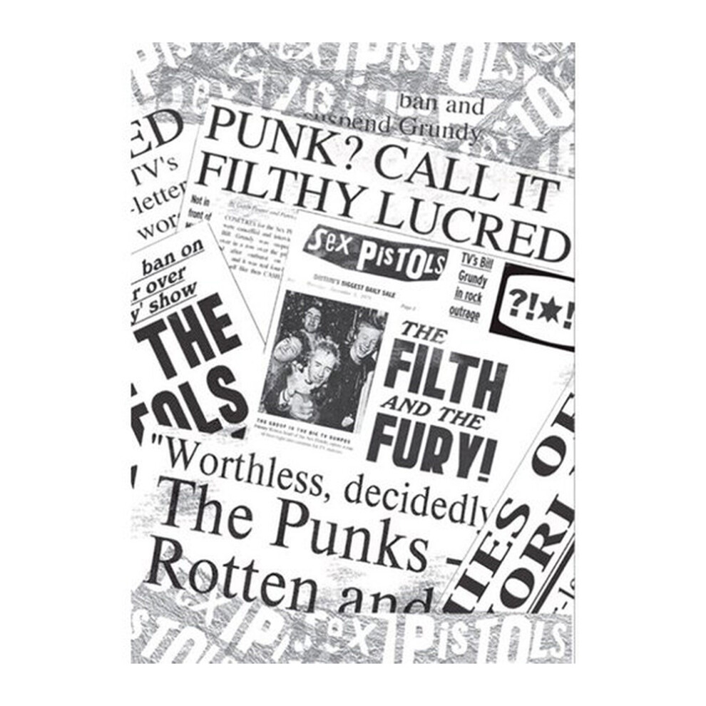 Sex Pistols Newspaper Postcard