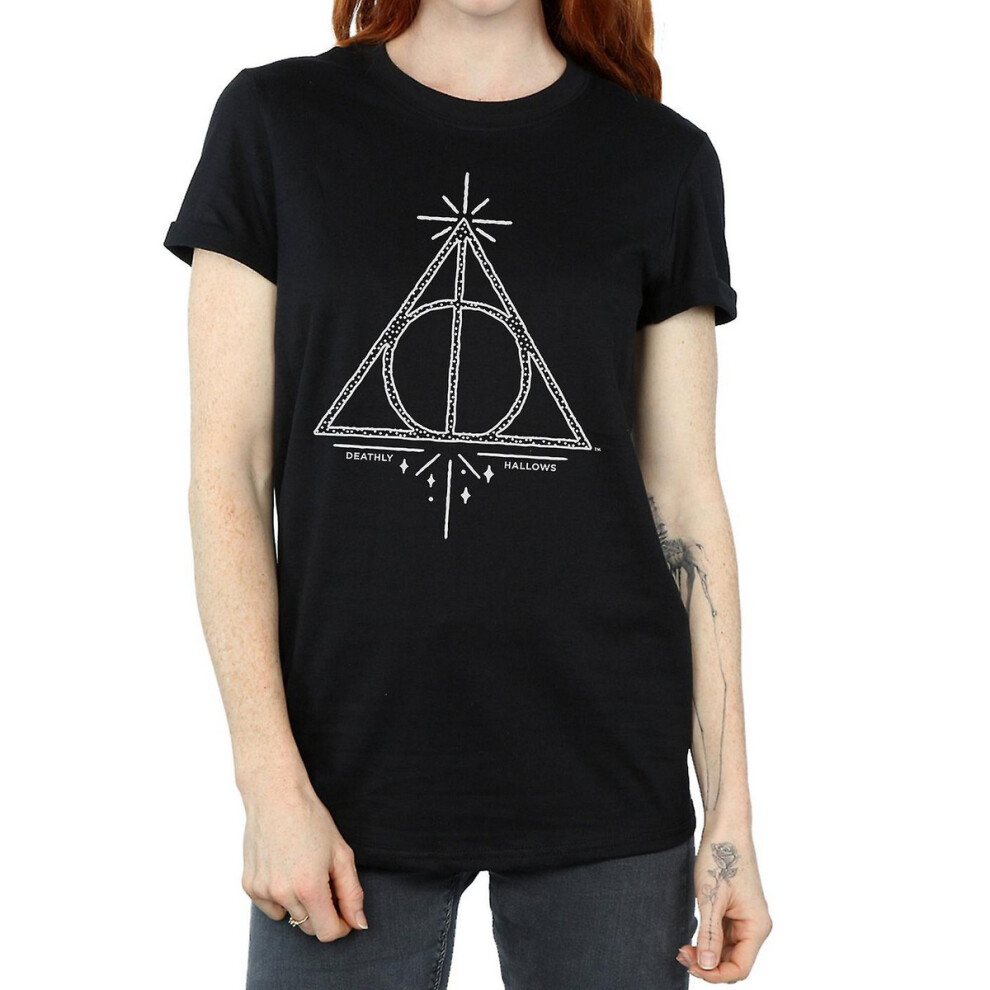 Deathly Hallows Cotton Boyfriend T-Shirt