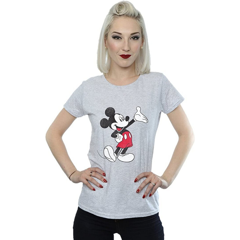 Traditional Wave Mickey Mouse Boyfriend T-Shirt