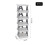 Living And Home 6-Tier Folding Plastic Shoe Rack 6