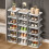 Living And Home 6-Tier Folding Plastic Shoe Rack 1