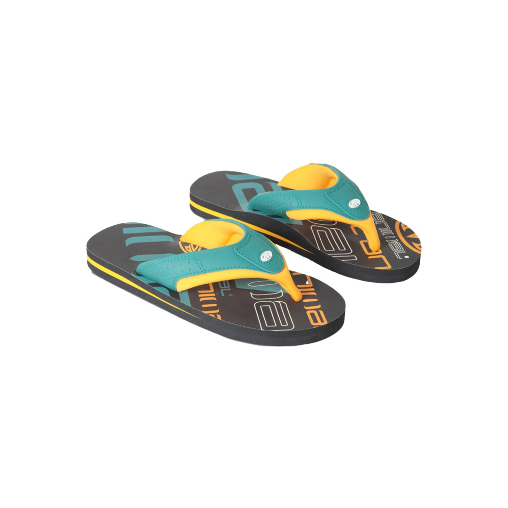 (1 UK, Black) Animal Childrens/Kids Jekyl Recycled Flip Flops