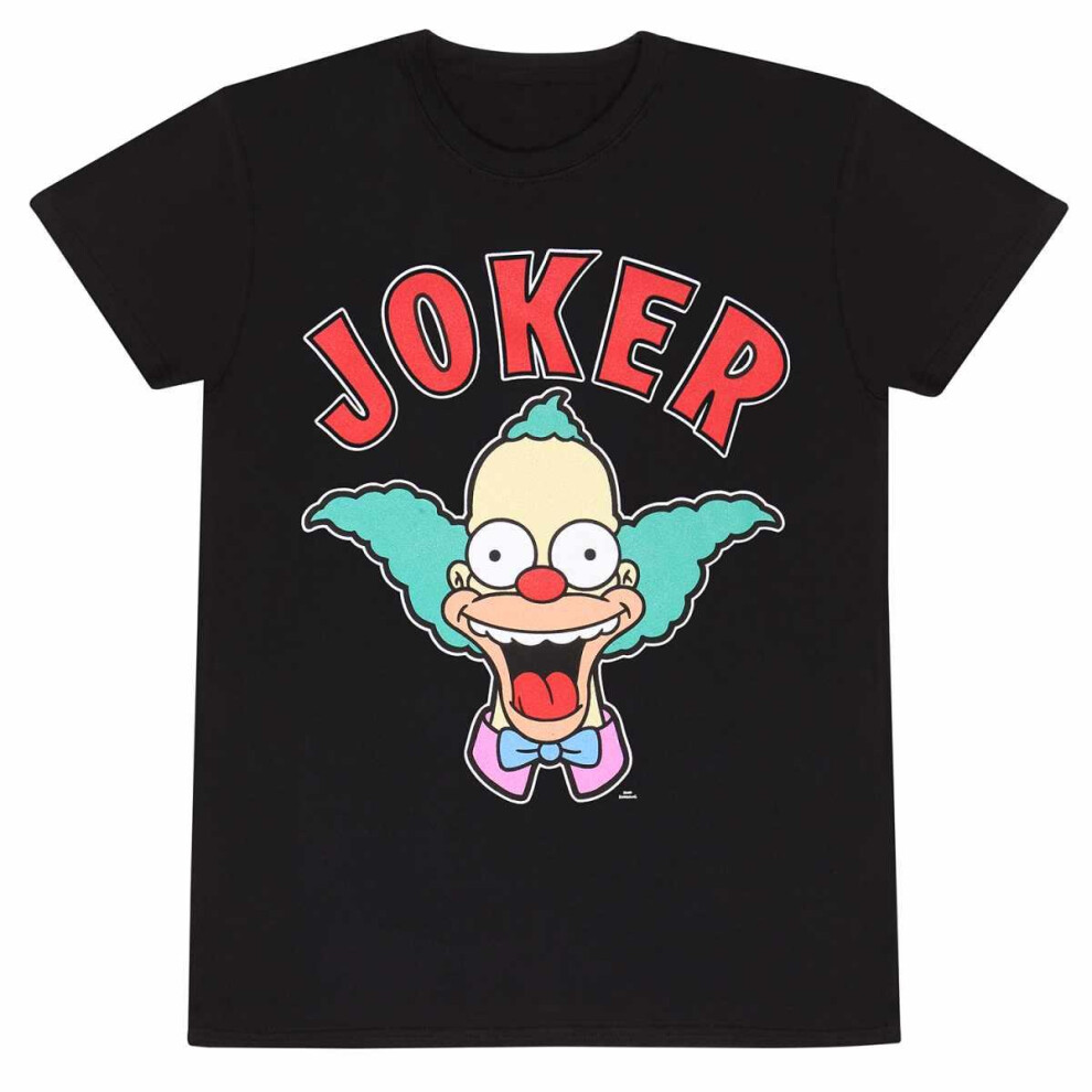 (XL, Black) The Simpsons Unisex Adult Krusty The Clown T-Shirt