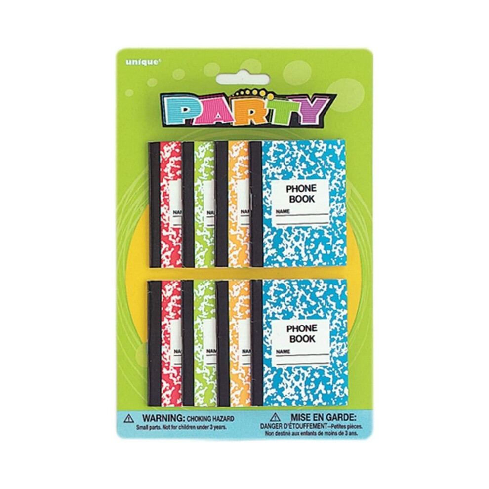 Unique Party Phone Book Party Favours (Pack of 8)-image-OPC-PC9TSZX-NEW