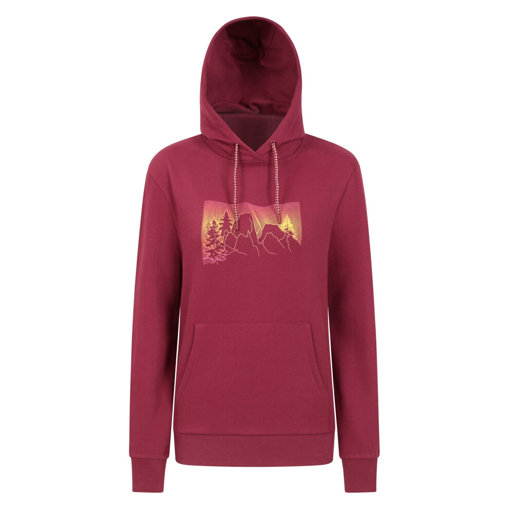 Mountain Warehouse Women's Red (6 Uk, Burgundy) / Ombre Hoodie