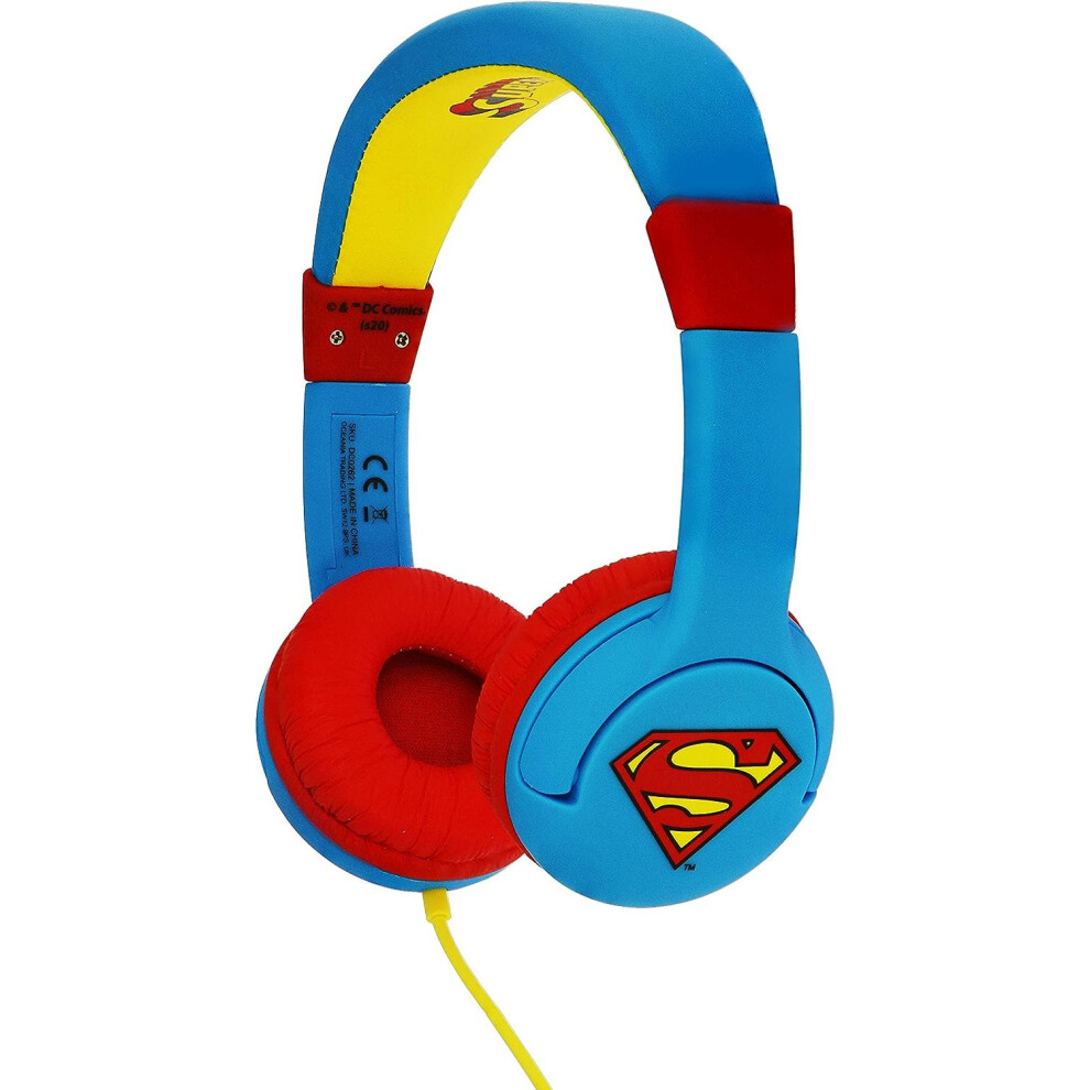 Superman Childrens/Kids Logo On-Ear Headphones