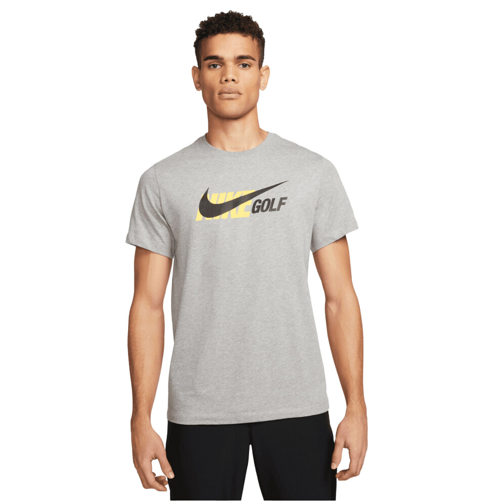 (M, Dark Grey Heather) Nike Golf Mens T-Shirt