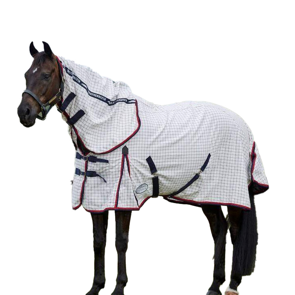 (6' 9", White/Navy/Red) Weatherbeeta IV Combo Neck Lite 190g Horse Summer Sheet