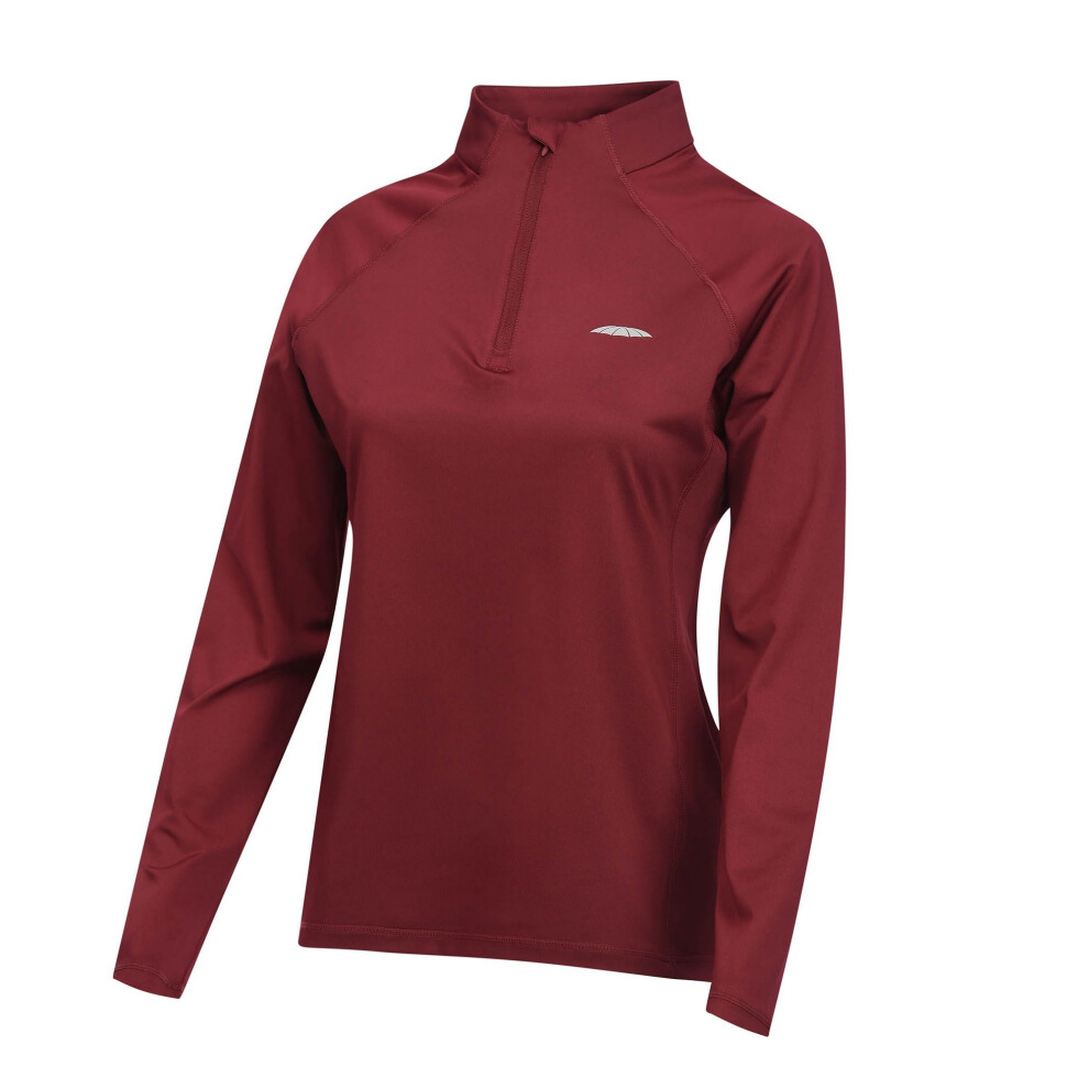 (XXS, Maroon) Weatherbeeta Womens/Ladies Prime Long-Sleeved Base Layer Top