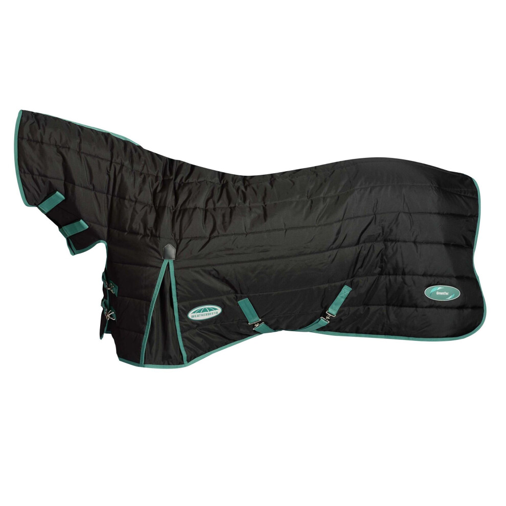 (4', Black/Bottle Green) Weatherbeeta Green-Tec Combo Neck Medium Lightweight Horse Stable Rug