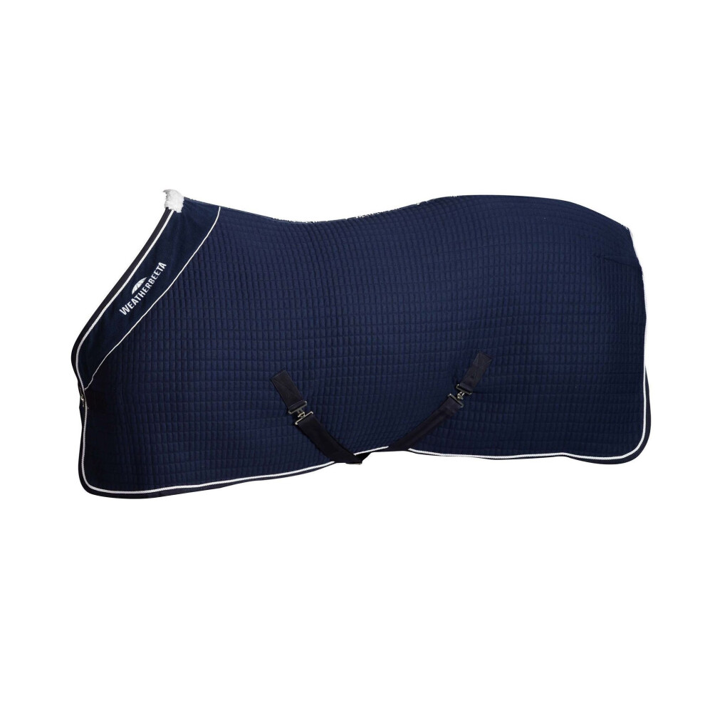 (6' 3", Navy/White) Weatherbeeta Thermocell Standard-Neck Horse Cooler Rug