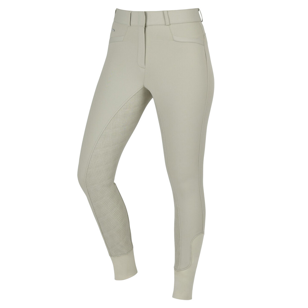 (12 UK R, Beige) Weatherbeeta Womens/Ladies Duet Full Seat Breeches-image-OPC-PF6H8QK-NEW