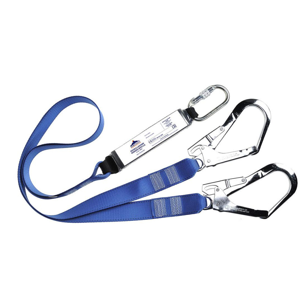 Portwest FP51 Webbed Shock Absorber Double Lanyard