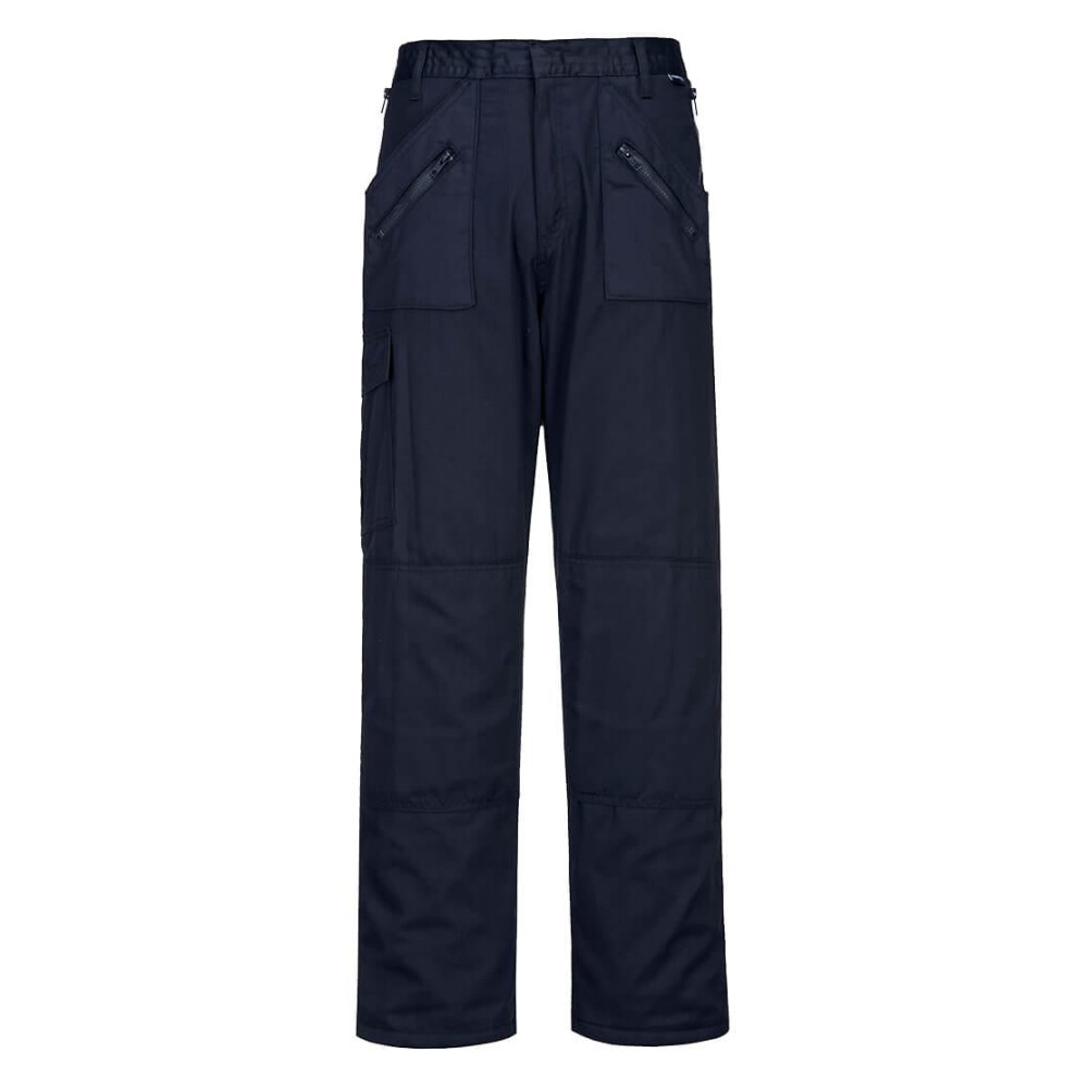 (S T, Navy) Portwest Mens Action Lined Work Trousers