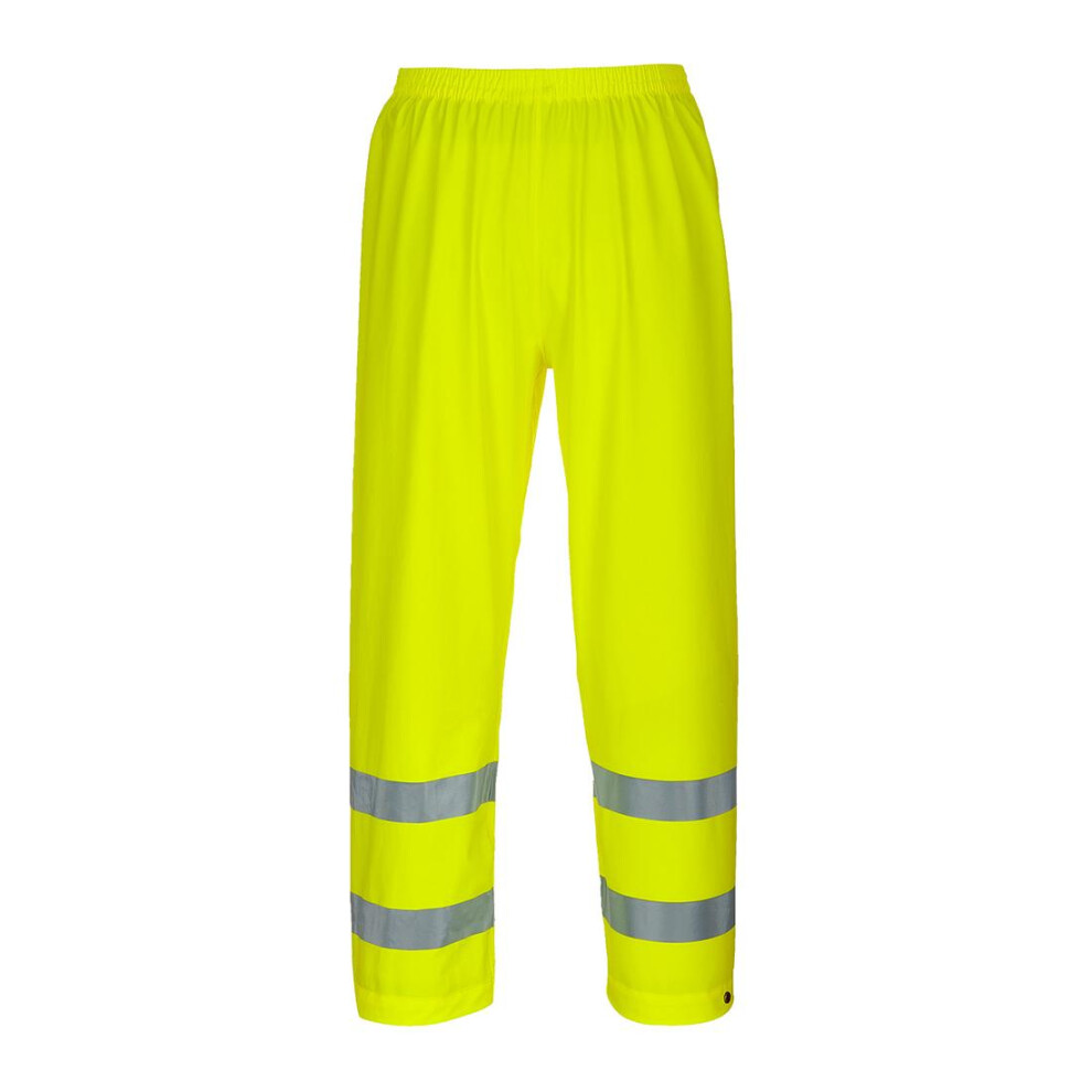 (S R, Yellow) Portwest Mens Ultra Sealtex Hi-Vis Rain Trousers