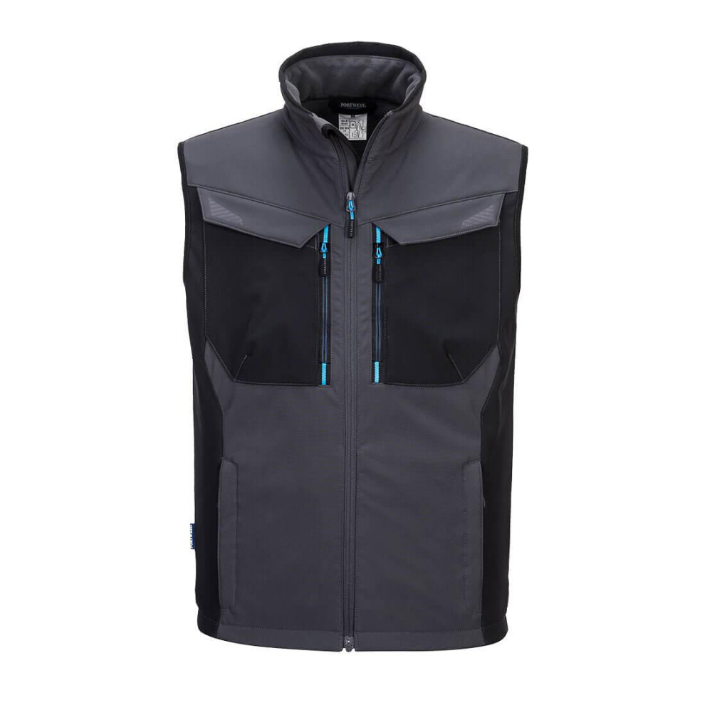 (S, Metal Grey) Portwest Mens WX3 Softshell Gilet